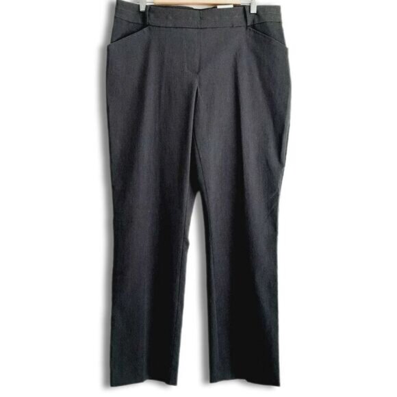 REITMANS Comfort Pull-on Dress Pants Stretch Grey Sz 16 - Picture 1 of 10